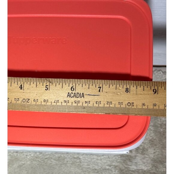 Tupperware Freezer Mate Stackables 3 Sheer Bottom Containers Peach Seal Lid - Picture 6 of 8